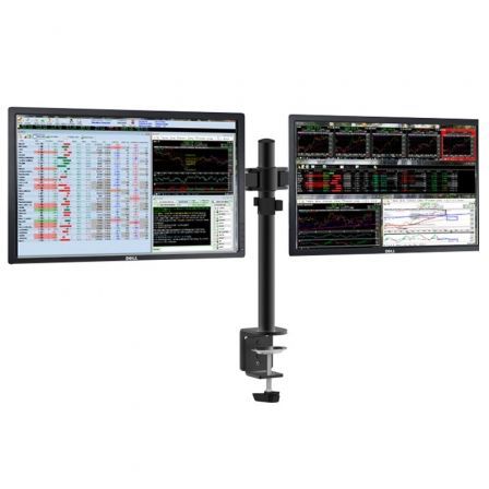 Approx APP-SMD02 Soporte de Mesa Doble Brazo Articulado para Pantallas 10-27" 25.4-68cm 10kg VESA 100